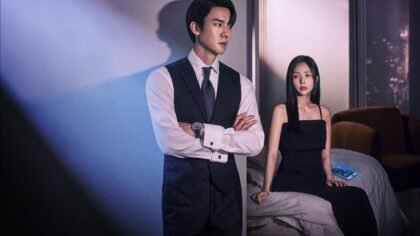O ator Yoo Yeon-seok com semblante frio em cena da série.