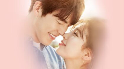 Pôster do drama coreano Paixão Incontrolável com Kim Woo-bin e Suzy em um cenário de inverno.
