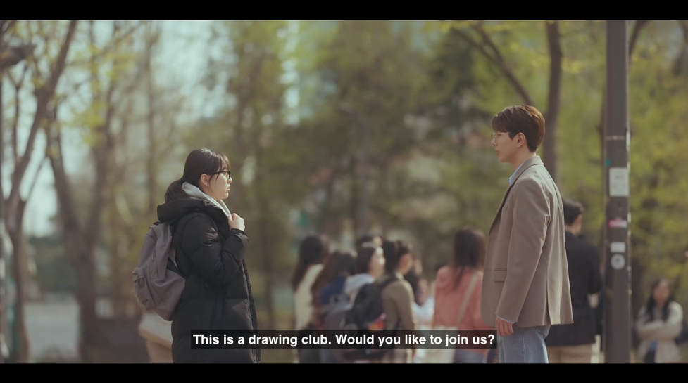 cena fofa entre U Yeon e Gi Jeong