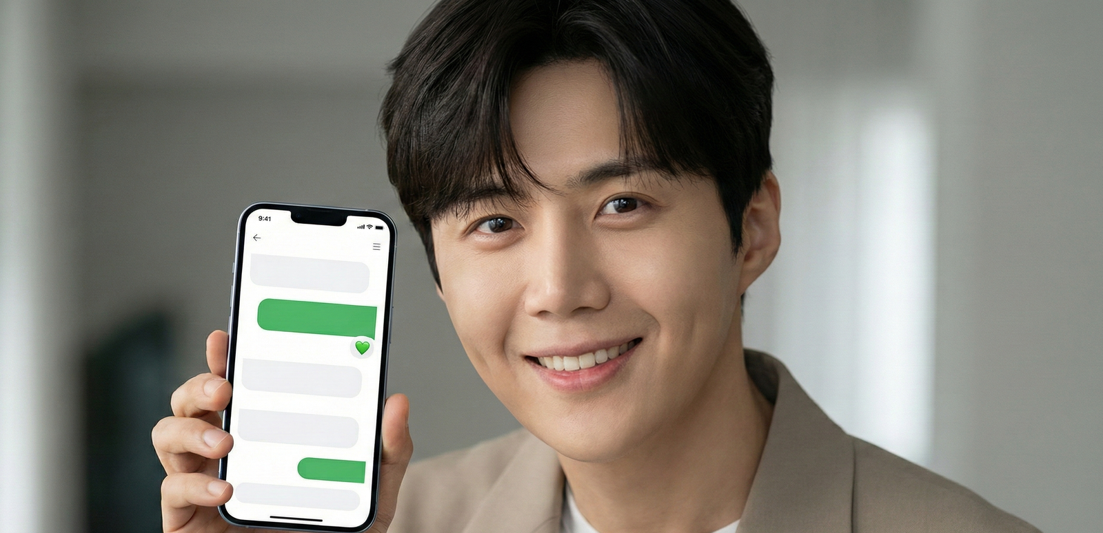 Kim Seon-ho com celulcar