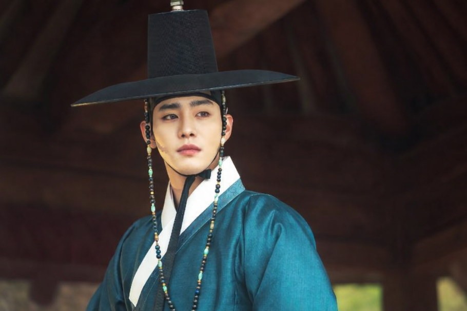 Ahn Hyo Seop como Ha Ram em Lovers of the Red Sky.