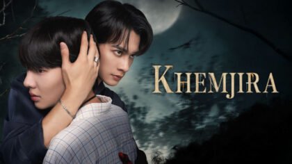 atores Namping Napatsakorn e Keng Harit no pôster oficial da série Khemjira da Netflix