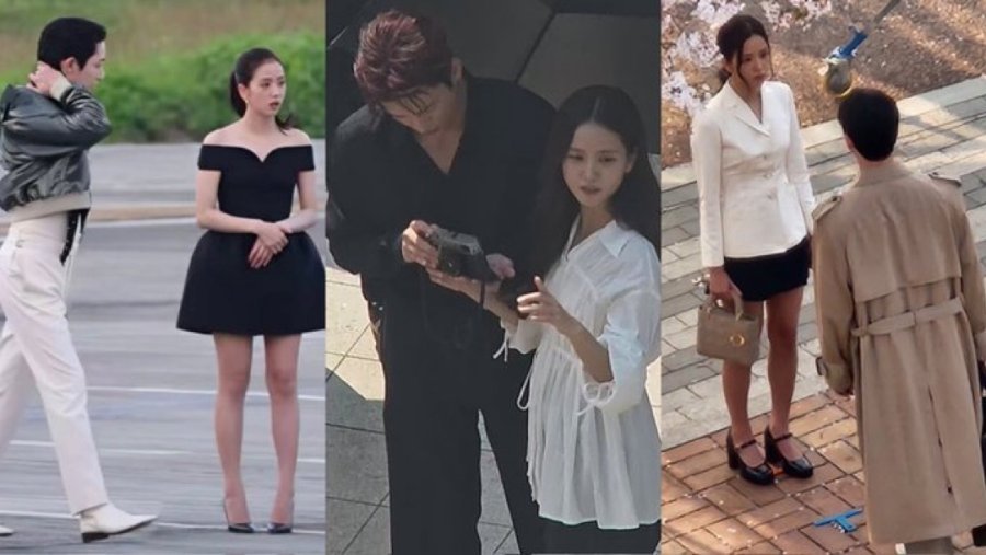 bastidores de gravação com Jisoo