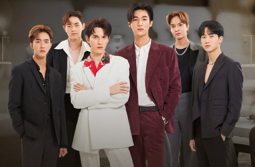 Elenco série tailandesa BL Vibrações do Pôr do Sol iQIYI.