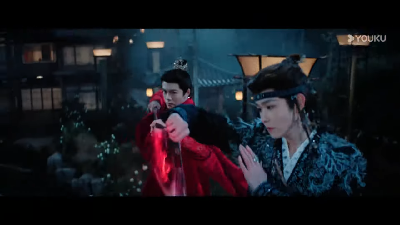 atriz Ju Jing Yi e Tian Jia Rui compartilhando cena dramática em Véu de Sombras