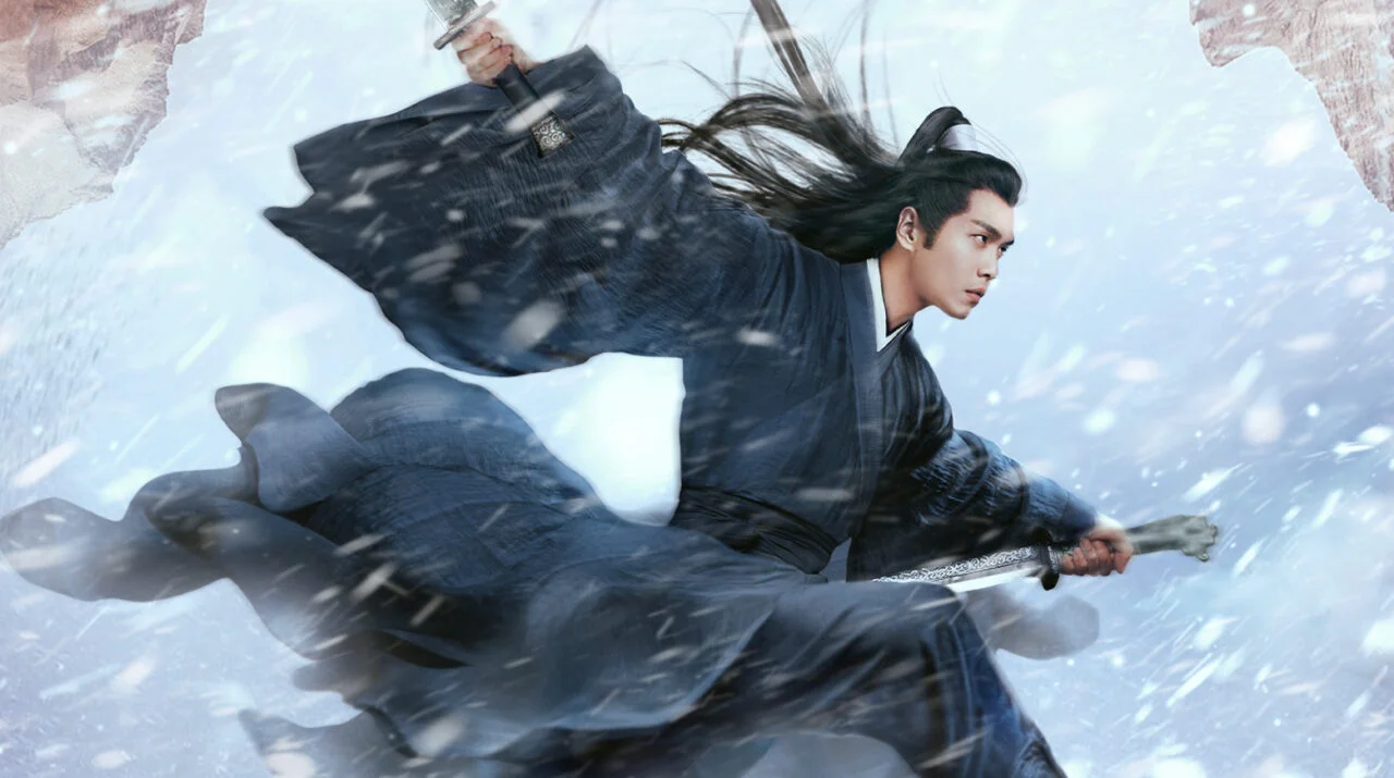 O personagem Xu Fengnian vestindo roupas nobres da realeza chinesa.