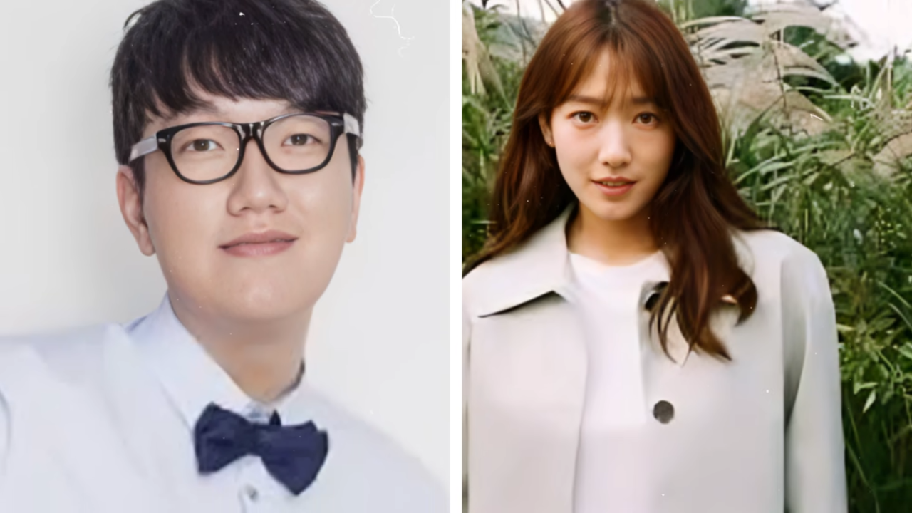 A atriz Park Shin-hye e seu irmão Park Shin-won.