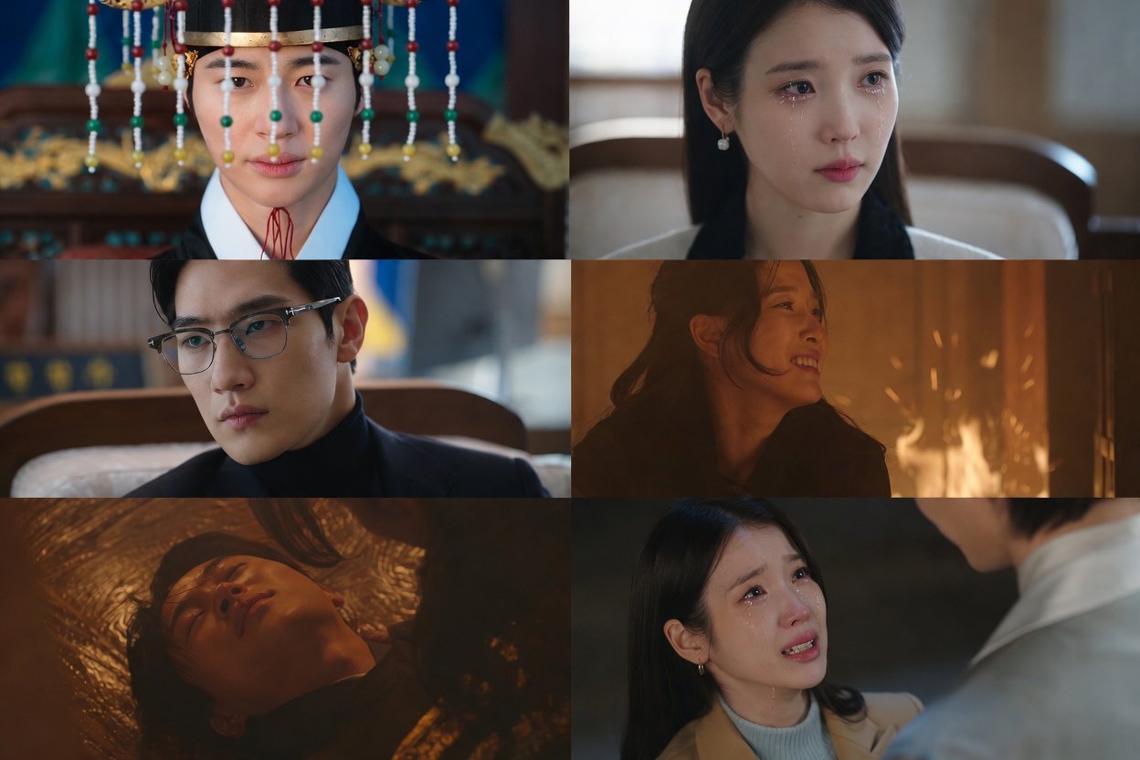  A atriz Gong Seung-yeon em cena dramática no palácio de A Coroa Perfeita.