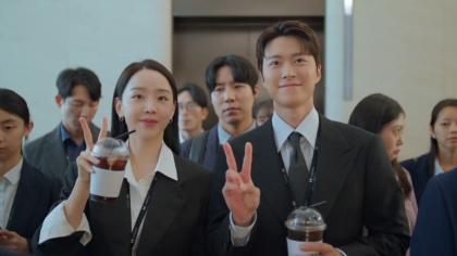 Atores sul-coreanos Shin Hye-sun e Gong Myung em cena da série Amor sob Investigação.