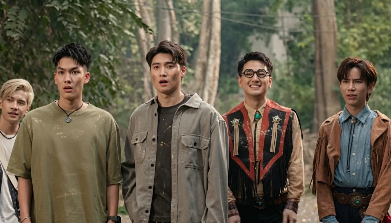 Denkhun Ngamnet caracterizado como o antagonista no filme Pee Nak 5
