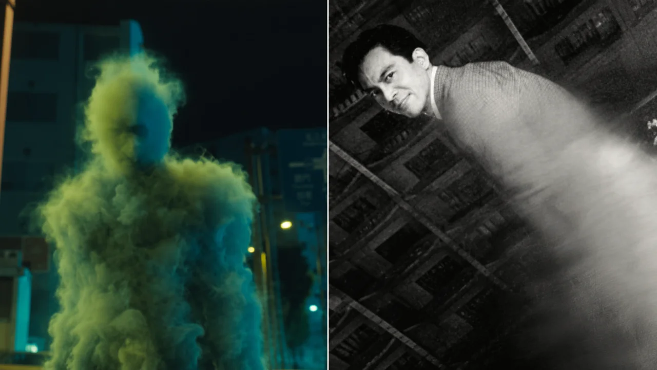 Montagem da série de ficção científica Vapor Humano 1960 e 2026 da Netflix