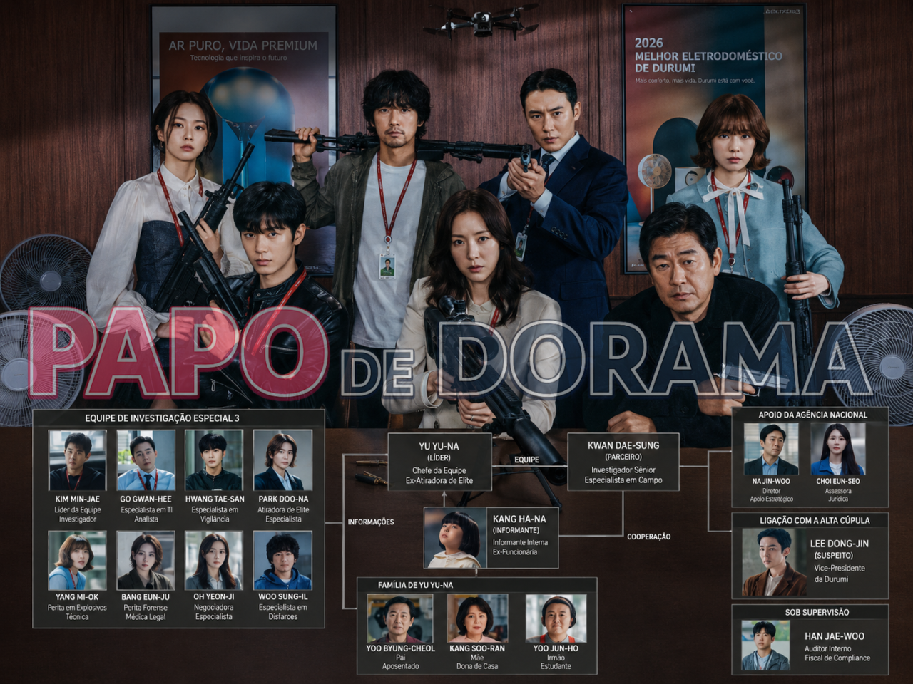 A Justiceira capa elenco 1