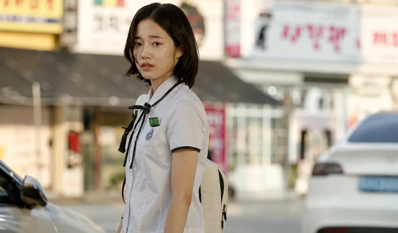 Roh Yoon Seo caracterizada como a estudante Bang Yeong Ju no dorama Amor e Outros Dramas.