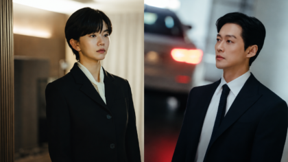 Montagem com os atores Namkoong Min e Lee Seol em cenas de desgaste emocional no dorama O Marido.