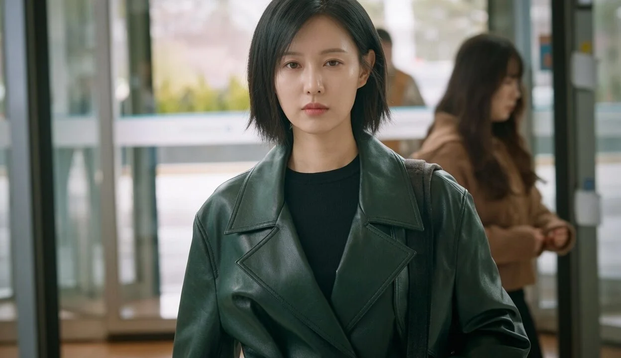 Kim Ji-won caracterizada como a personagem Gye Su-jeong no dorama DoctorX.
