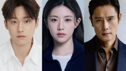 Imagens de rosto dos atores Lee Do Hyun, Go Youn Jung e Lee Byung Hun.