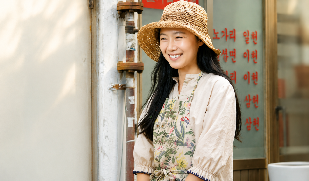 Gong Hyo Jin em cena como Oh Dong Baek no dorama Para Sempre Camélia.