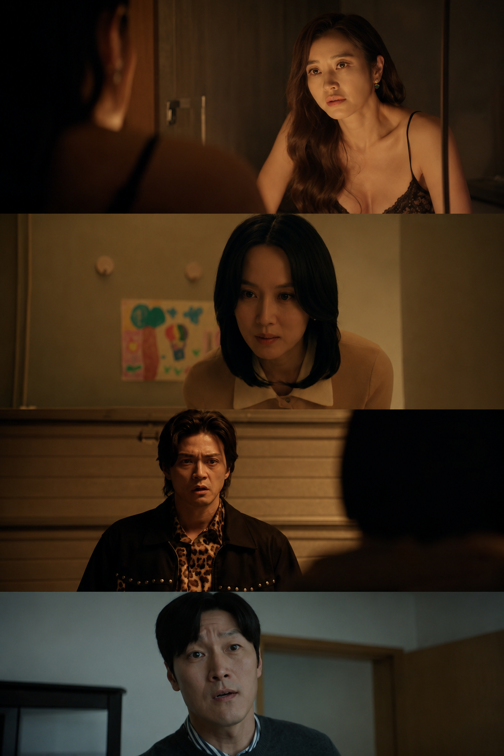 Elenco principal caracterizado como os personagens do dorama Além da Traição.