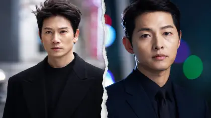 Montagem com protagonistas dos doramas Vincenzo e The Apartment Job.