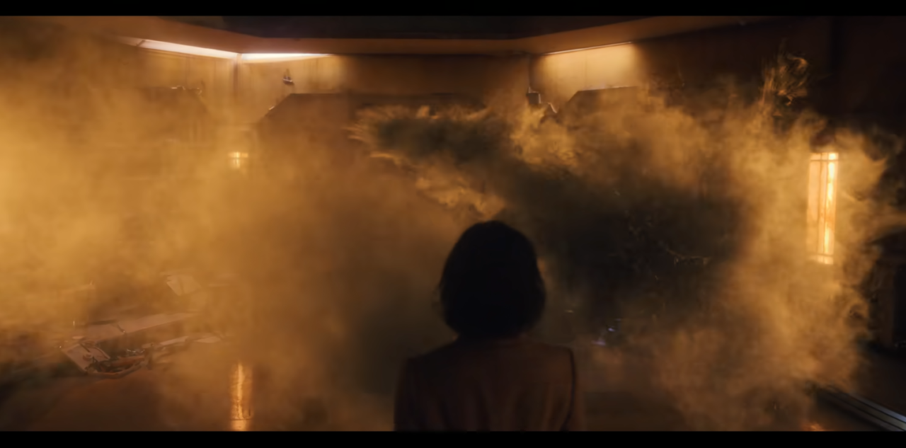 Representação visual do Homem de Gás na série da Netflix
