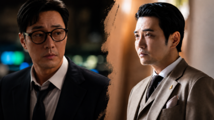 Montagem com os personagens Kim Bujang e Ju Gang Chan na série Agente Kim: Reativado.