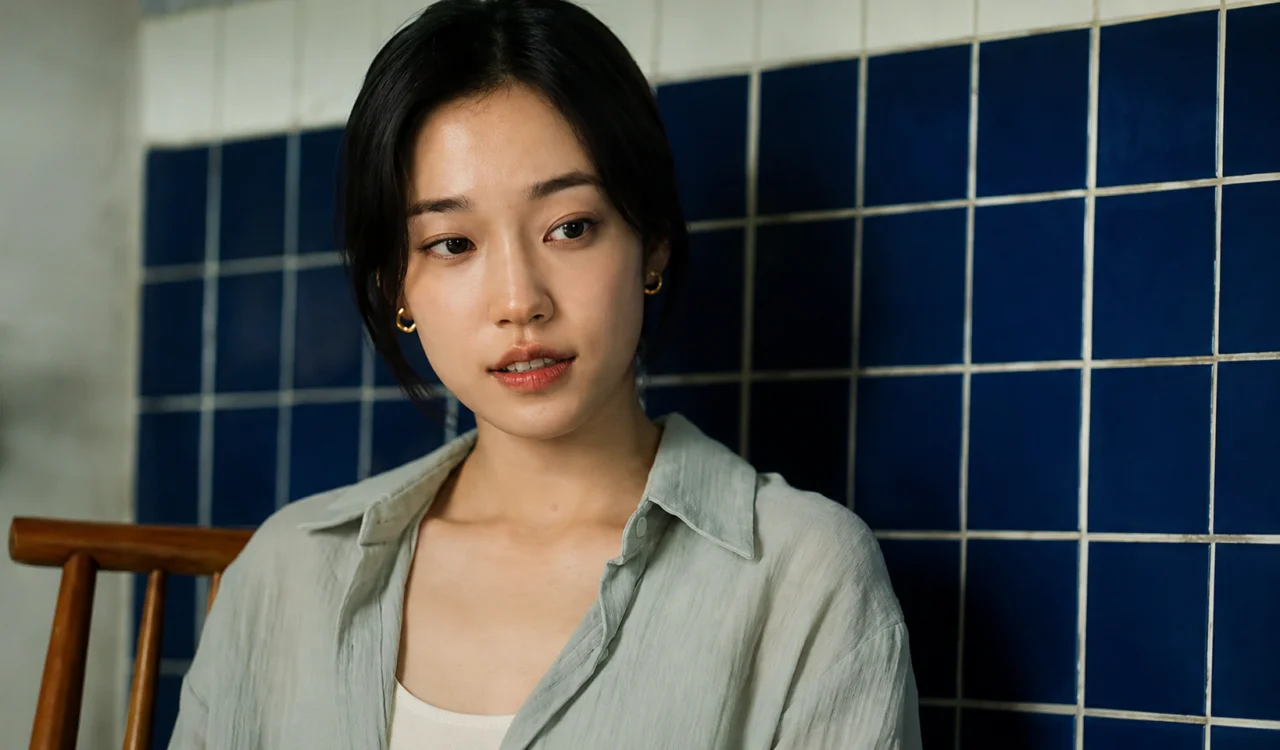 Roh Yoon Seo em cena dramática interpretando Jeon Ui Seon no dorama de suspense Quando Ninguém Vê.