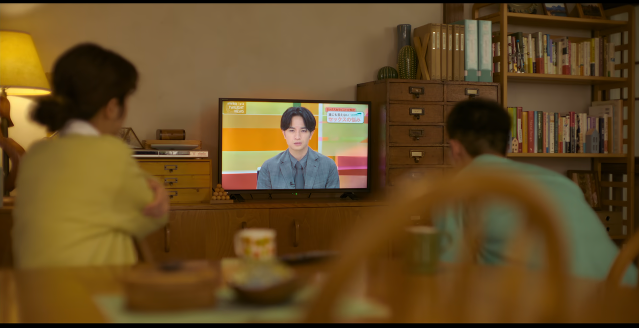 declaração ao vivo na televisão na serie
