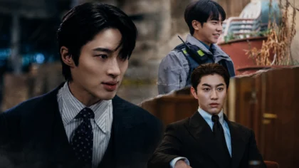 Atores sul-coreanos Lee Seung Gi e Kwak Dong Yeon caracterizados como vilões em cenas de doramas.