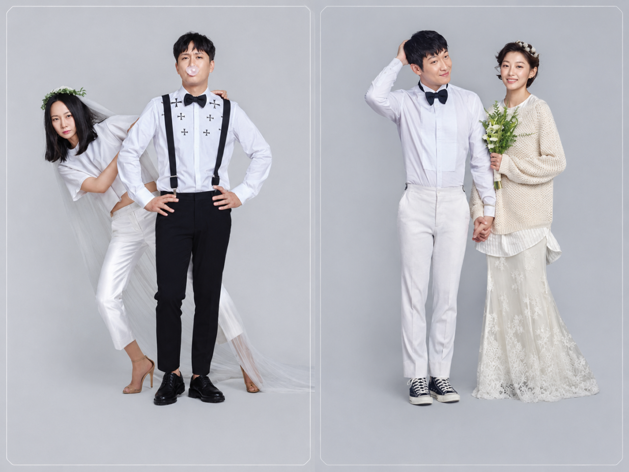  Os atores Cha Tae Hyun e Bae Doo Na em Matrimonial Chaos.