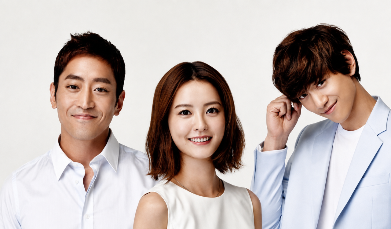 Atores principais do dorama Descoberta do Amor.