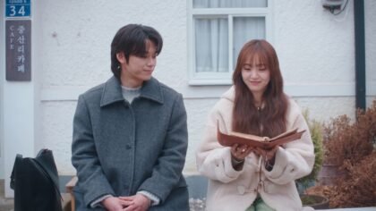 A atriz Kim Hye Jun e o ator Cha Woo Min em cena do dorama Meu Idol é Meu Chefe.