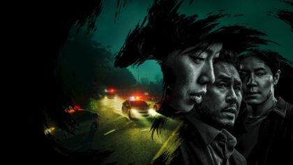 ôster promocional oficial da Netflix mostrando os três atores principais ou imagem oficial de Ryu Jun-yeol caracterizado.