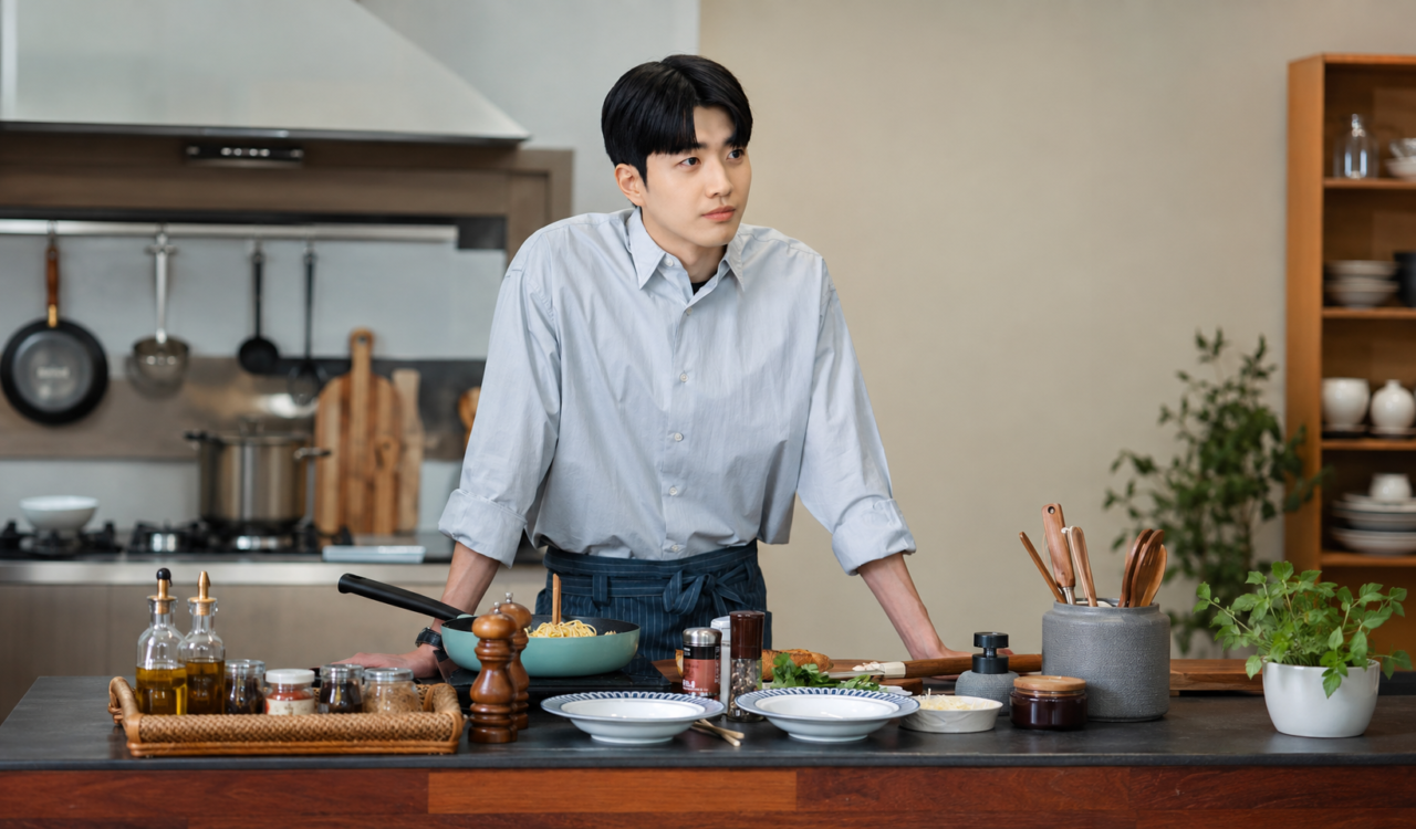 O ator Kang Hoon em cena do dorama de suspense As Três Irmãs.