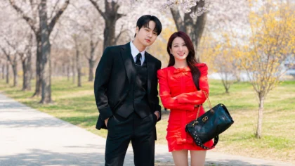 Os atores Park Eun Bin e Yang Se Jong caracterizados em cenas de Assustadoramente Apaixonados.