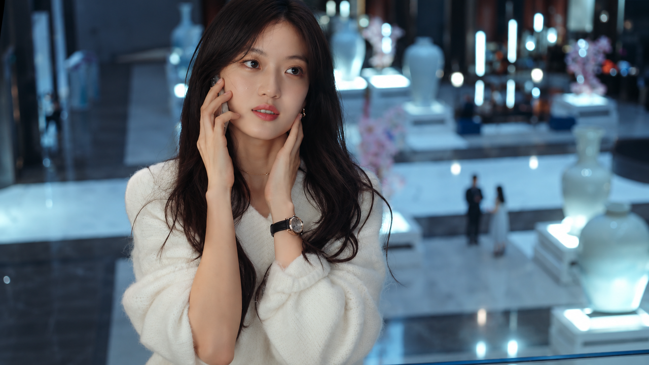 Sun Qian como Shang Zhitao no episódio 17 de The Early Spring