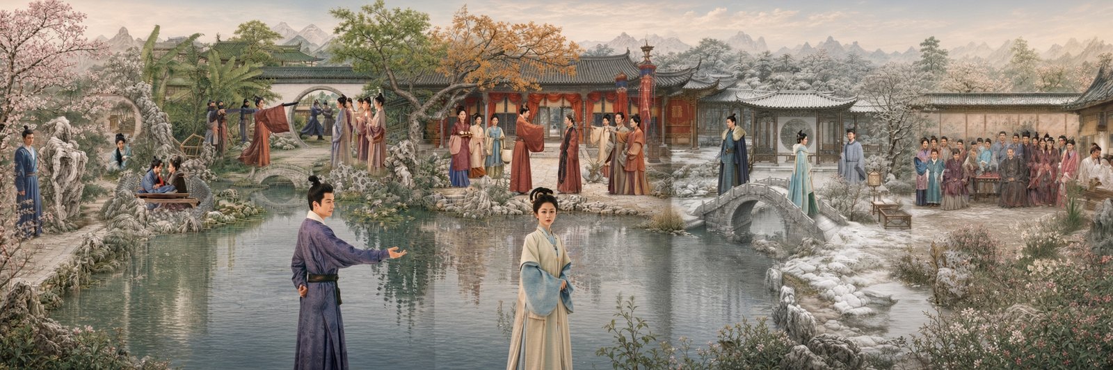 Shen Jialan e Lin Jinqi atravessam as quatro estações em Contra a Correnteza