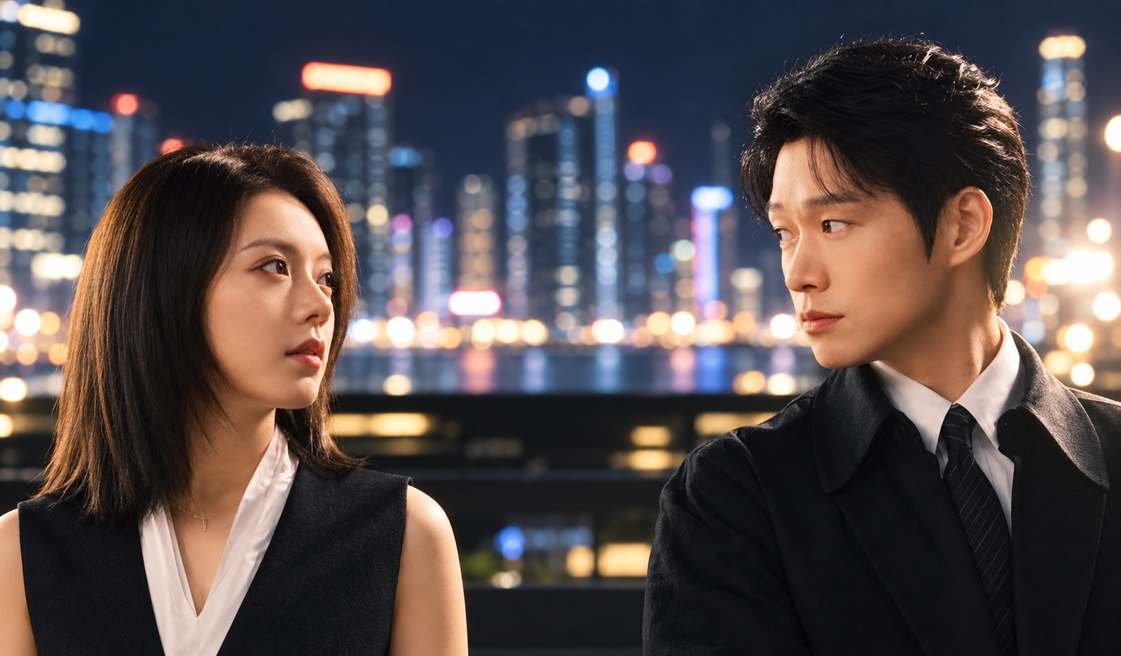Zhao Jinmai e Wei Daxun em cena noturna de Irreplaceable