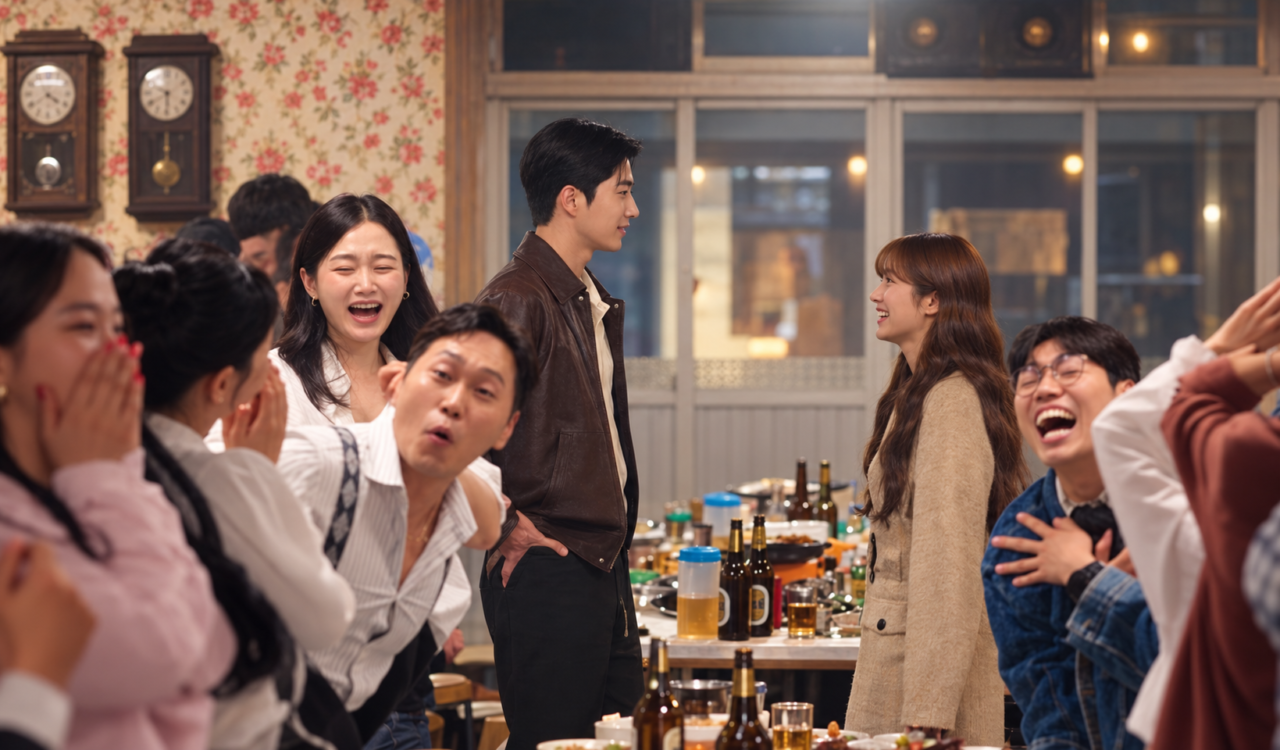 Scene from the ending of Meu Idol é Meu Chefe