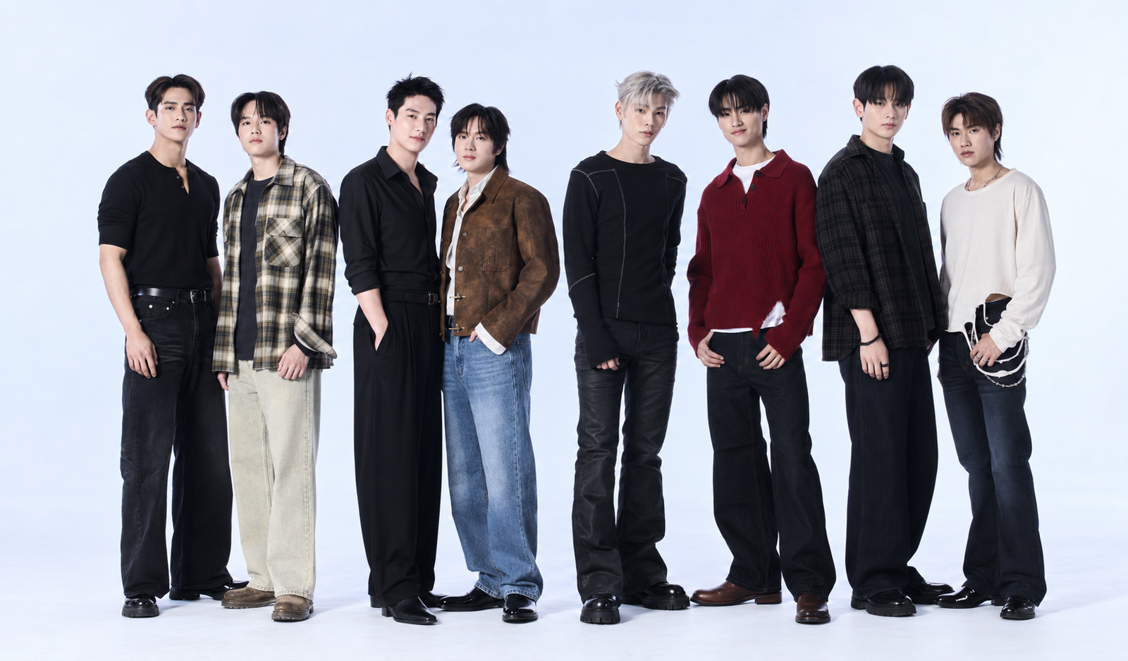 Sailub, Pon, Milk, Newyear, Pop, Title, Otto e BJ no elenco de The Crow Club