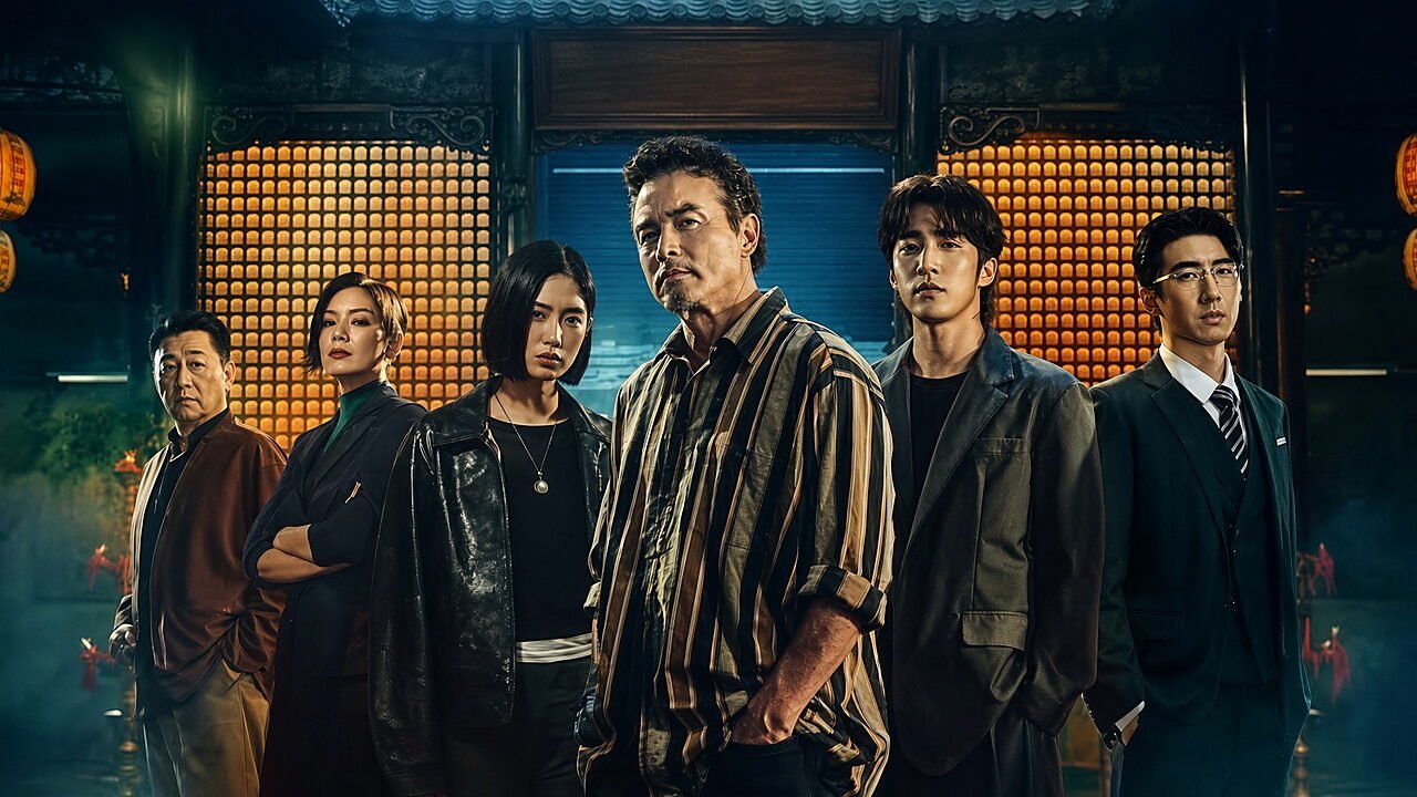 Christopher Lee, Shou Lou e Regina Lei em The Fixers