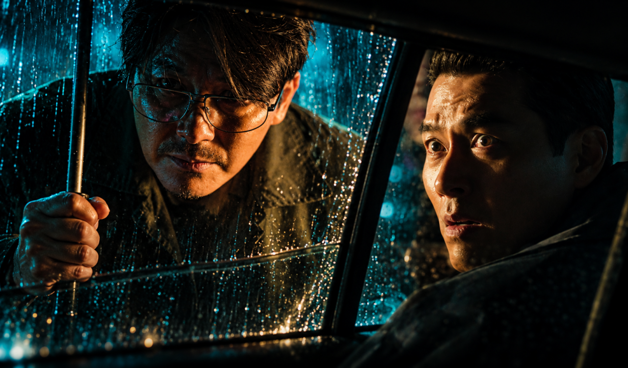 Hyun Bin and Jung Woo Sung face each other on the Made in Korea 2 cover