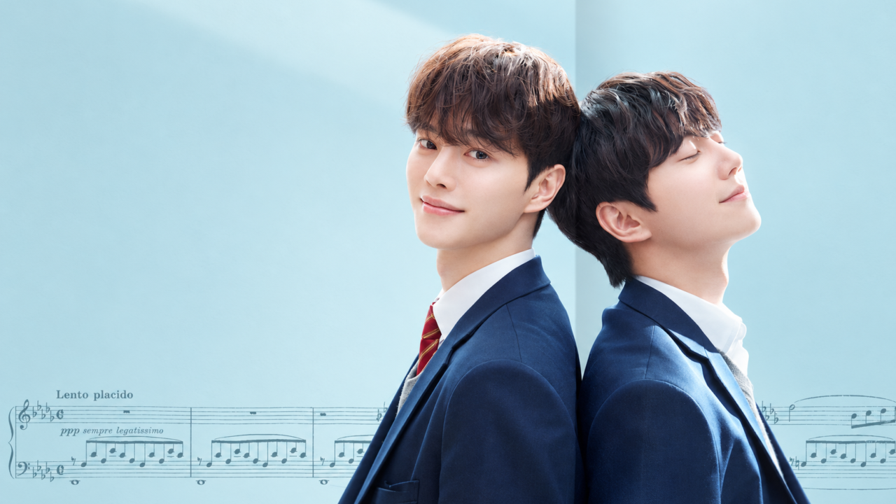 Os atores Song Kang e Lee Jun Young no dorama Quatro Mãos, Duas Sonatas.