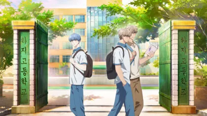 Imagem de divulgação da animação BL coreana Amor em dobro (Seeing Double)
